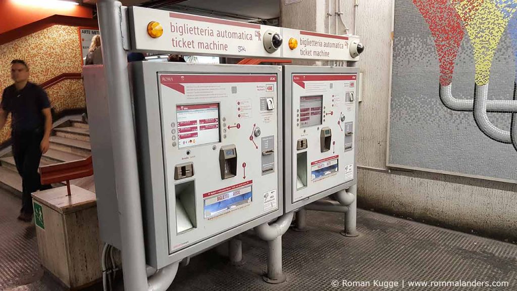 Fahrscheinautomat Ticketautomat Rom