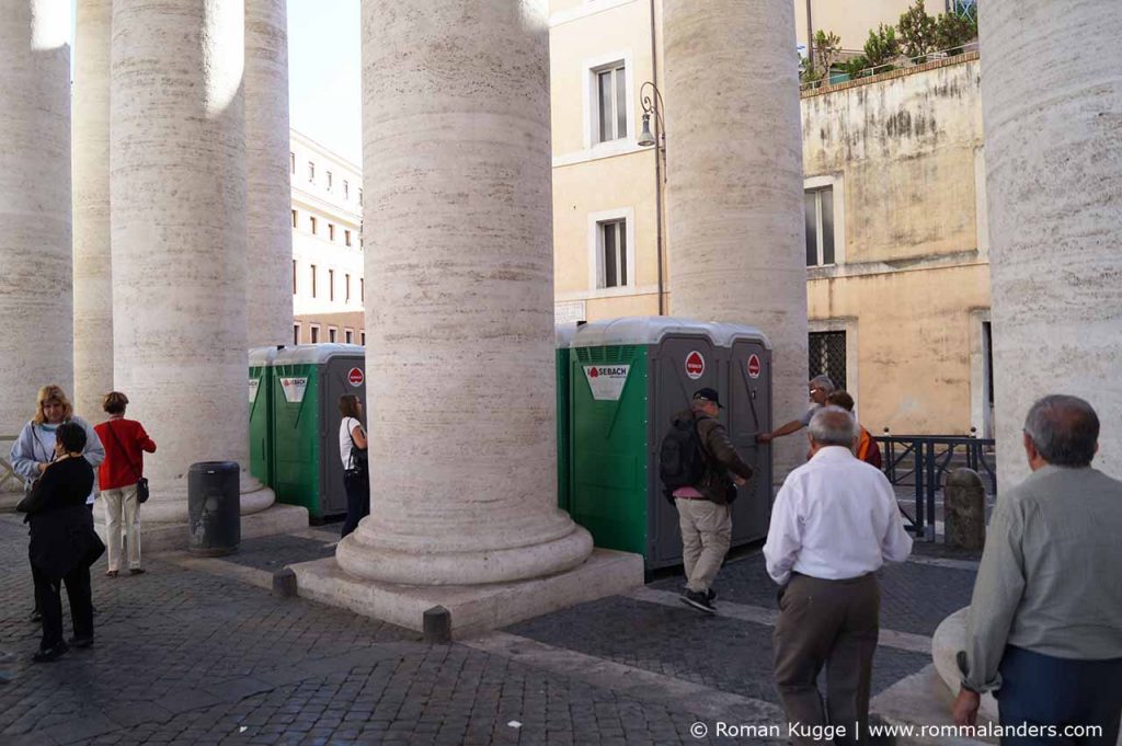 Toiletten Vatikan Petersplatz