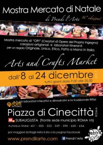 Weihnachtsmarkt Prendi Larte Cinecitta Rom mal anders