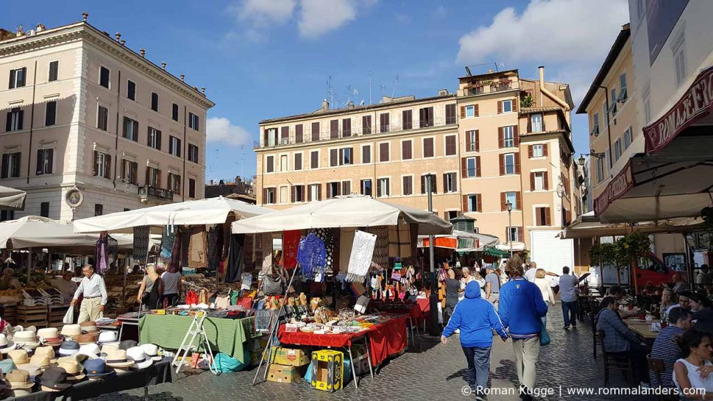 Markt Rom Mercato Campo de Fiori