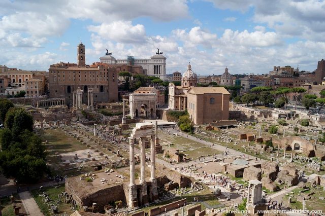 Ausblick Palatin-Hügel Forum Romanum