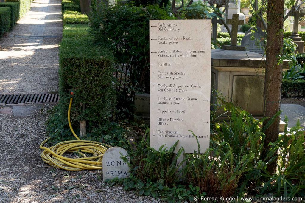 Protestantischer nicht-katholischer Friedhof Rom