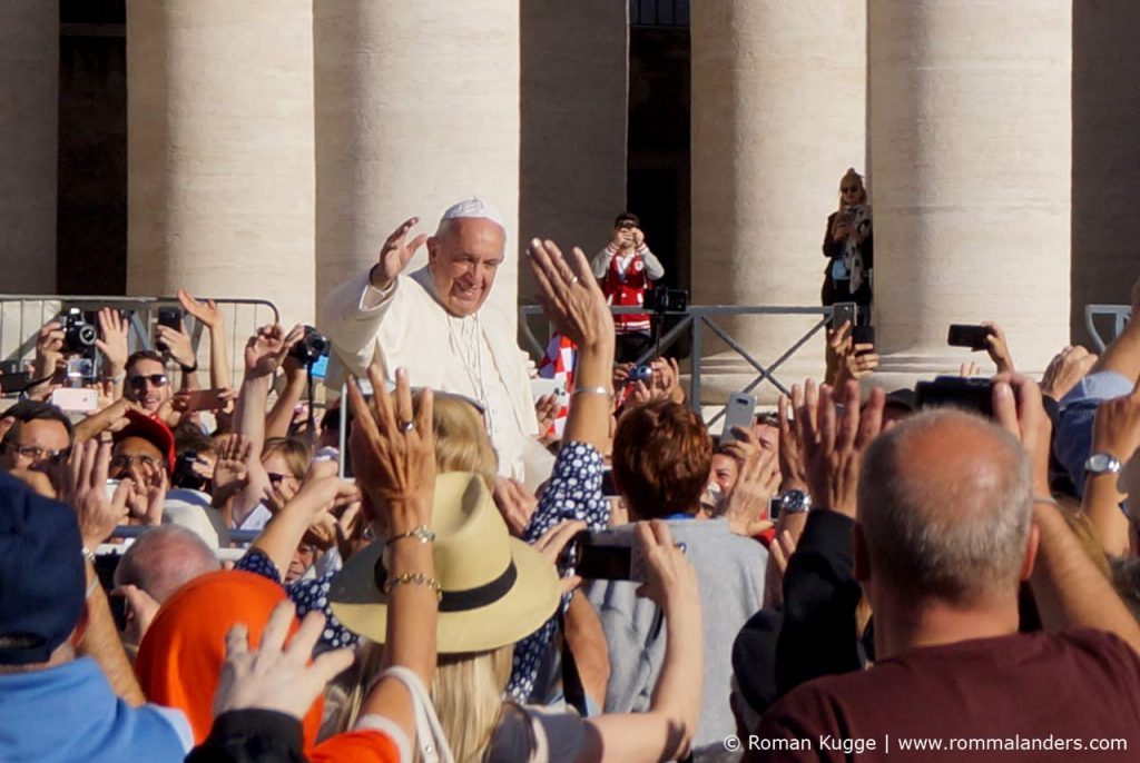 Papst bei einer Audienz