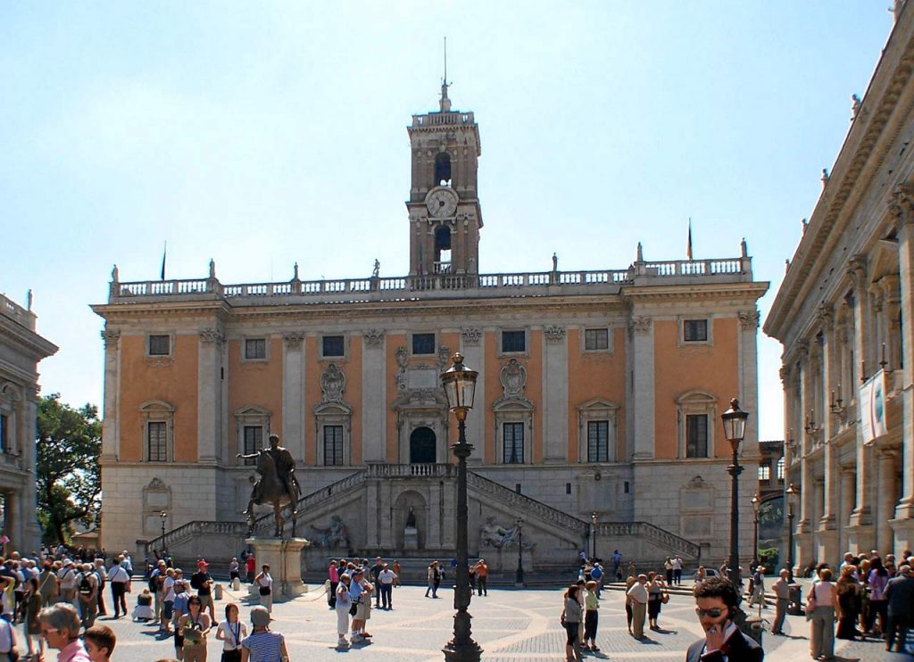 Vorplatz Palazzo Senatorio Kapitolinische Museen Rom