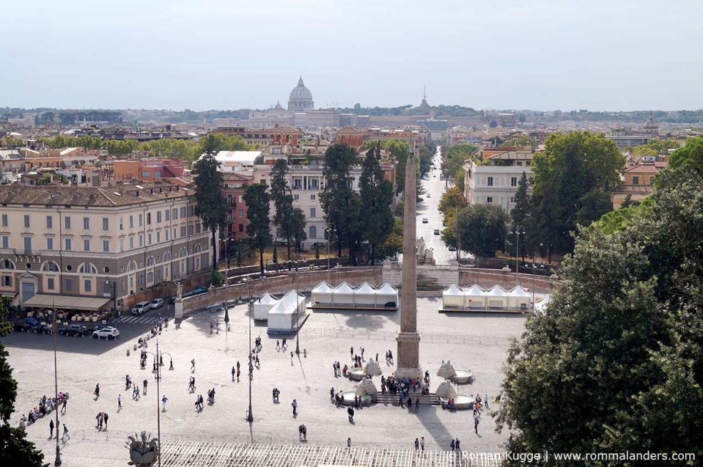 Ausblick Pincio Piazza del Popolo Rom