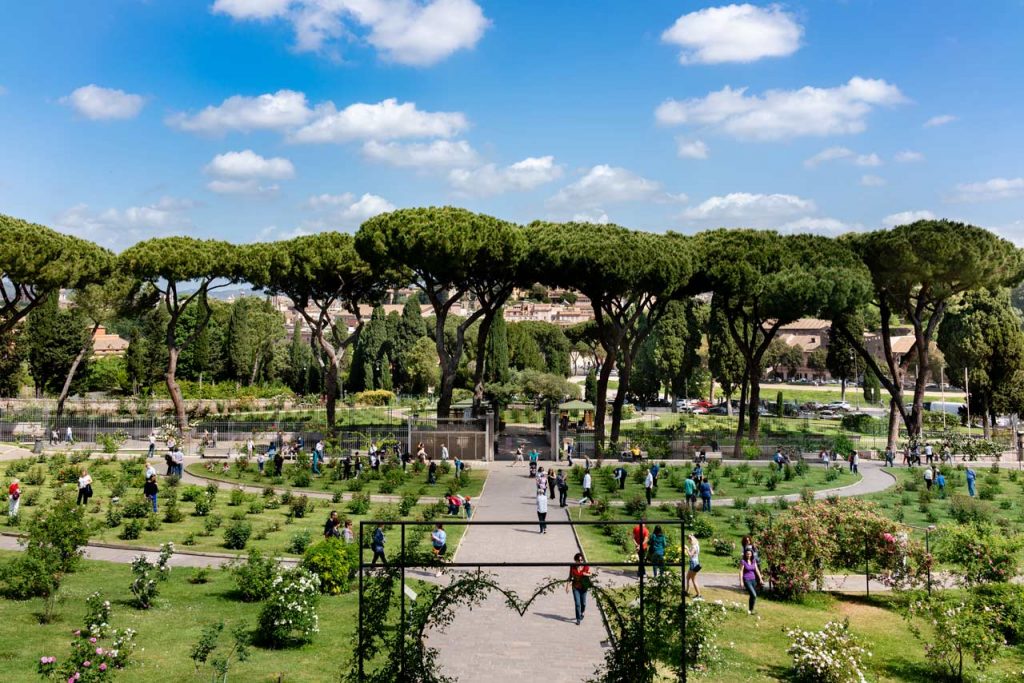 Roseto Roma Rosenpark in Rom