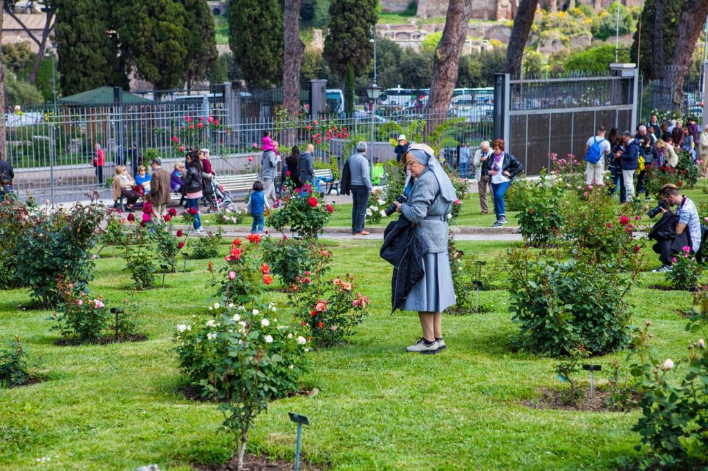 Roseto Roma Rosenpark in Rom