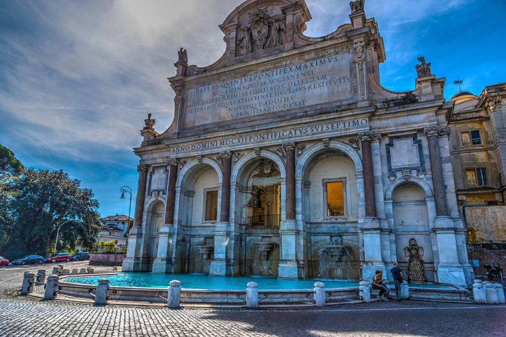 Brunnen Fontana dell'Acqua Paola in Rom