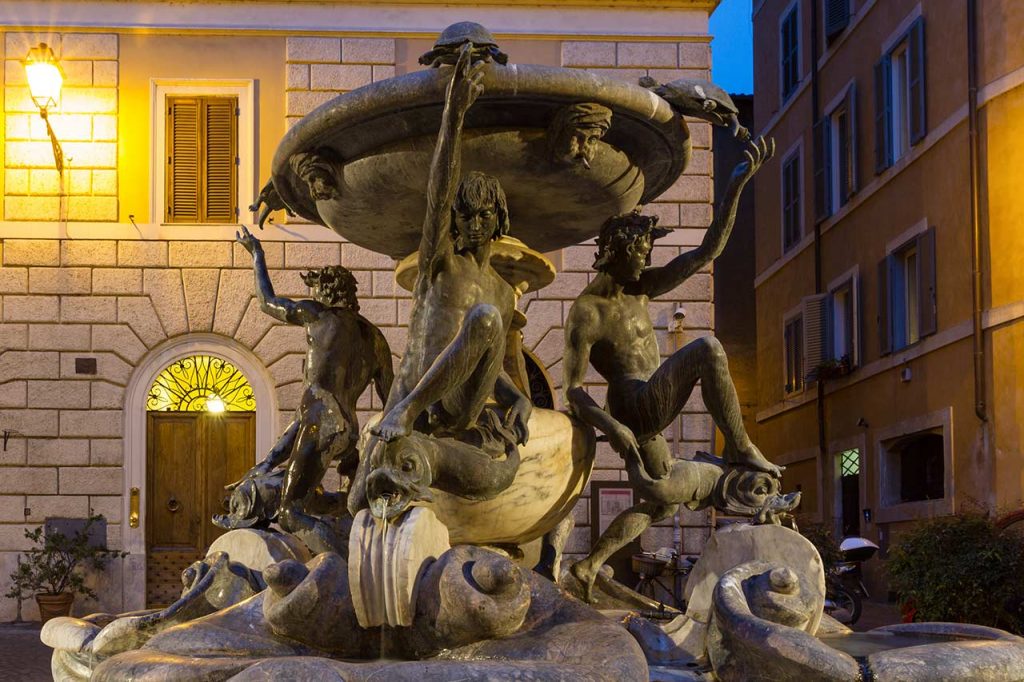 Fontana delle Tartarughe - der Schildkrötenbrunnen in Rom